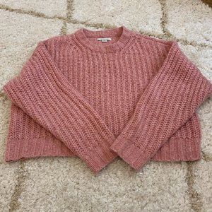 American Eagle Pink Knit Sweater